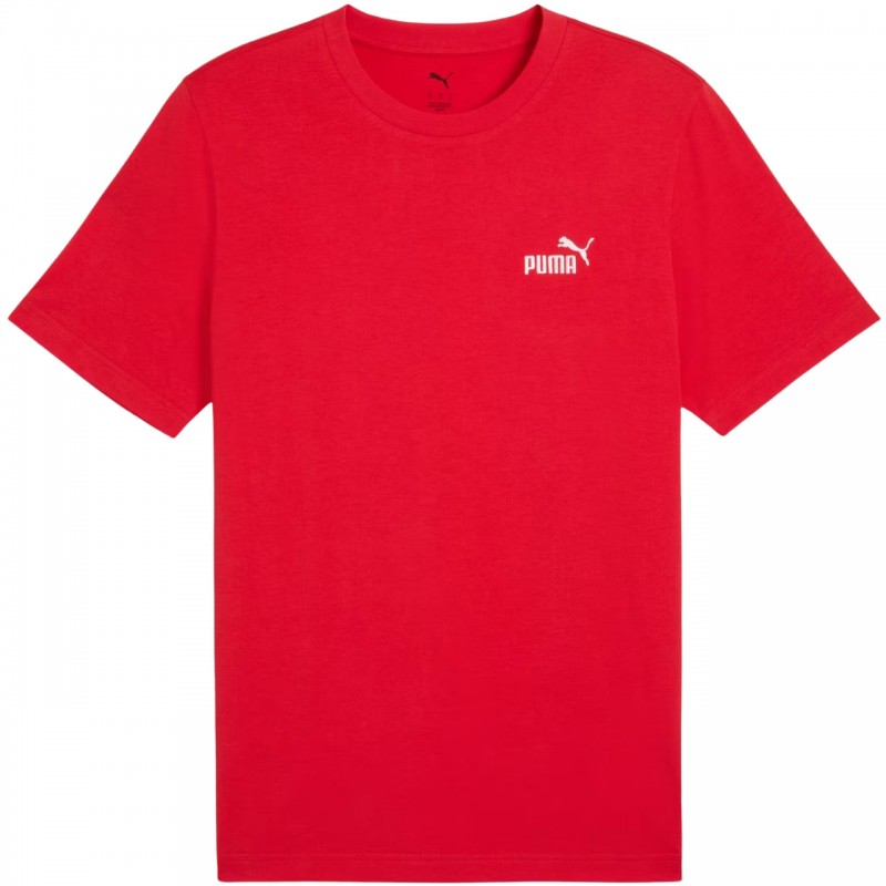 Koszulka męska Puma Ess Small No.1 Logo Tee czerwona - 682534 11