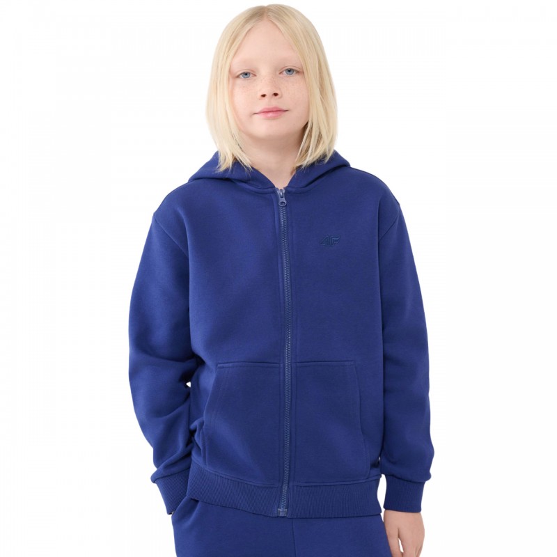 Bluza młodzieżowa 4F kobalt - 4FJWSS25TSWSM1851 36S