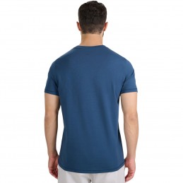 Koszulka męska 4F niebieska - 4FWAW25TTSHM2359 46S