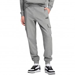 Spodnie dresowe męskie Puma ESS No.1 Logo Cargo Pants FL szare