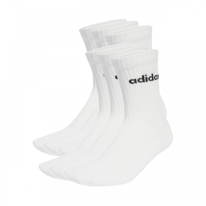 Skarpety adidas Linear Crew Socks Cushioned 6 Par białe - JL6096 Skarpety adidas Linear Crew Socks Cushioned 6 Par białe - JL6096