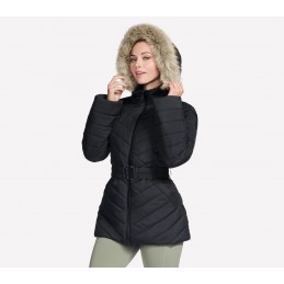 Kurtka damska zimowa Skechers On-the-GO GO SHIELD Belted Parka