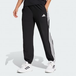 Spodnie damskie Adidas Train Essentials 3-Stripes Woven czarne