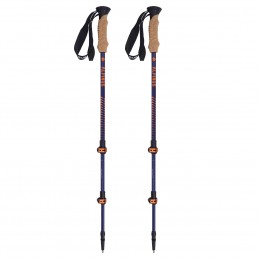 Kijki trekkingowe Alpinus Monte Rosa granatowo-złote - NX11315