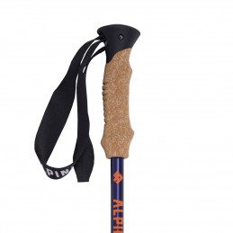 Kijki trekkingowe Alpinus Monte Rosa granatowo-złote - NX11315