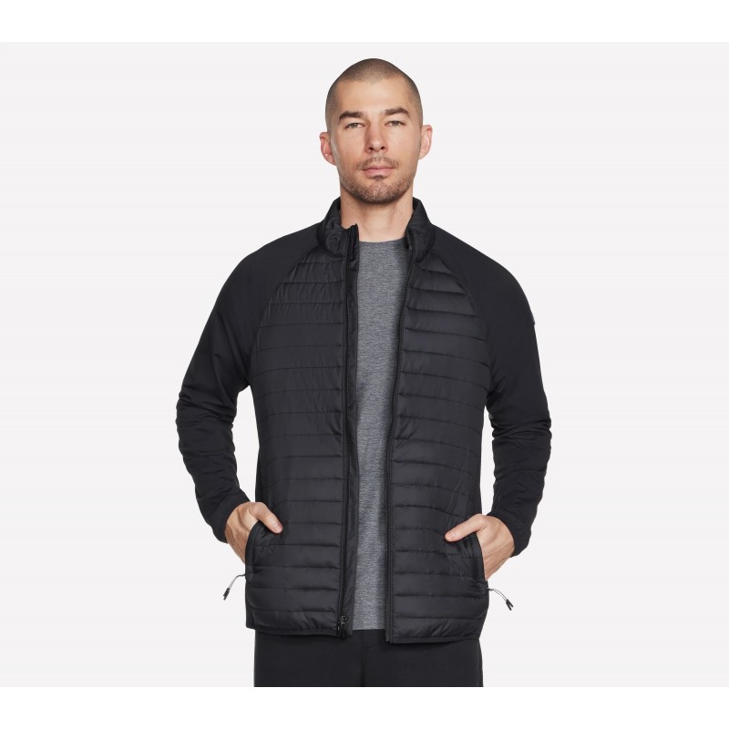Kurtka męska Skechers GO SHIELD Hybrid Jacket czarna - JA23 BLK Kurtka męska Skechers GO SHIELD Hybrid Jacket czarna - JA23 BLK