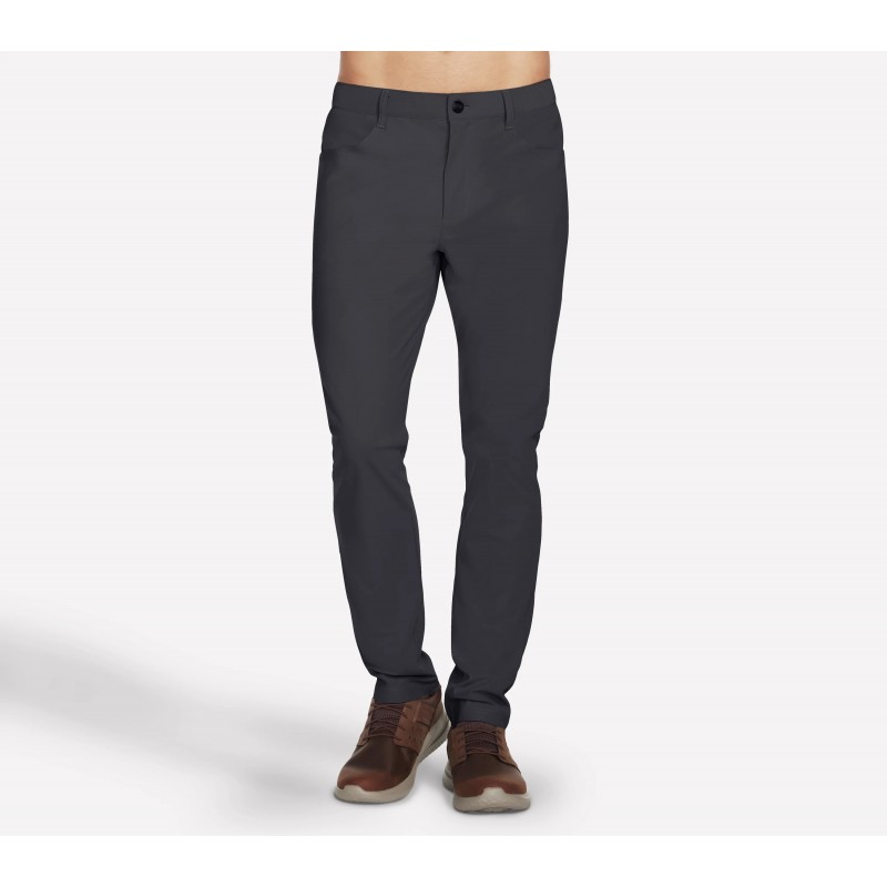 Spodnie męskie Skechers GO WALK Premium 5 Pocket Pant grafitowe