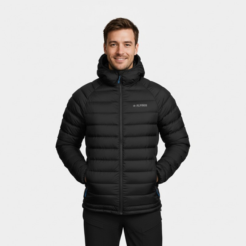 Kurtka męska zimowa Alpinus Hozat czarna - SF35180