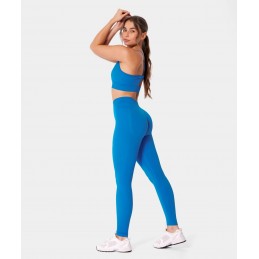 Legginsy damskie Carpatree bezszwowe push-up Eris niebieskie -