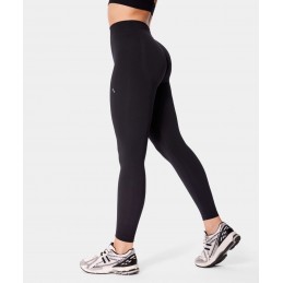 Legginsy damskie Carpatree bezszwowe push-up Eris czarne -