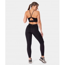 Legginsy damskie Carpatree bezszwowe push-up Eris czarne -