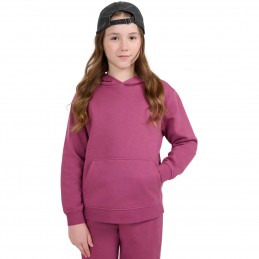 Bluza młodzieżowa 4F ciemny fiolet - 4FJWAW25TSWSF1953 50S