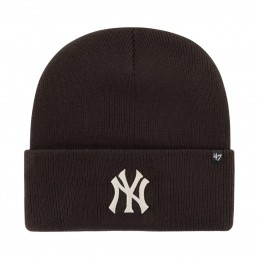 Czapka zimowa New York Yankees brązowa - B-HYMKR17ACE-BWB