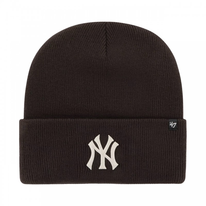 Czapka zimowa New York Yankees brązowa - B-HYMKR17ACE-BWB