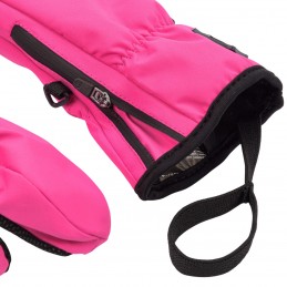 Rękawiczki dla dzieci zimowe Meteor Orel różowo-czarne -