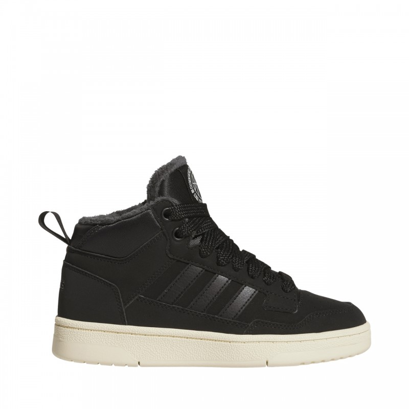 Buty młodzieżowe adidas Rapid Court Mid Winterized czarne -