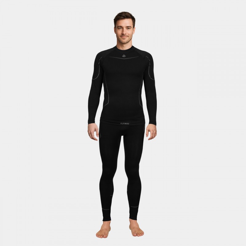 Bielizna termoaktywna męska Alpinus Tactical Lakdah Set czarna