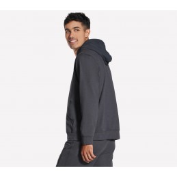 Bluza męska Skechers Weekend Hoodie grafitowa - HD103 BKCC