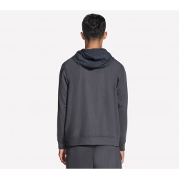 Bluza męska Skechers Weekend Hoodie grafitowa - HD103 BKCC