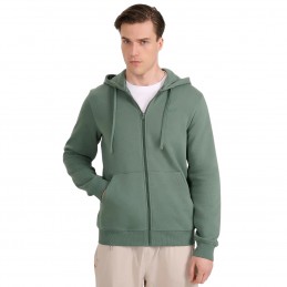 Bluza męska 4F zielona - 4FWAW25TSWSM1982 41S