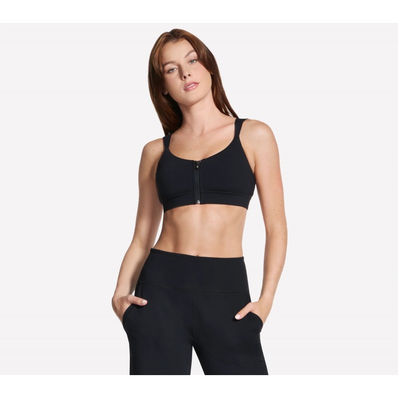 Biustonosz Skechers GO WALK Evolution Zip Front Bra czarny -