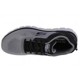 Buty męskie Skechers Track - Broader szaro/czarne - 232698 GYBK