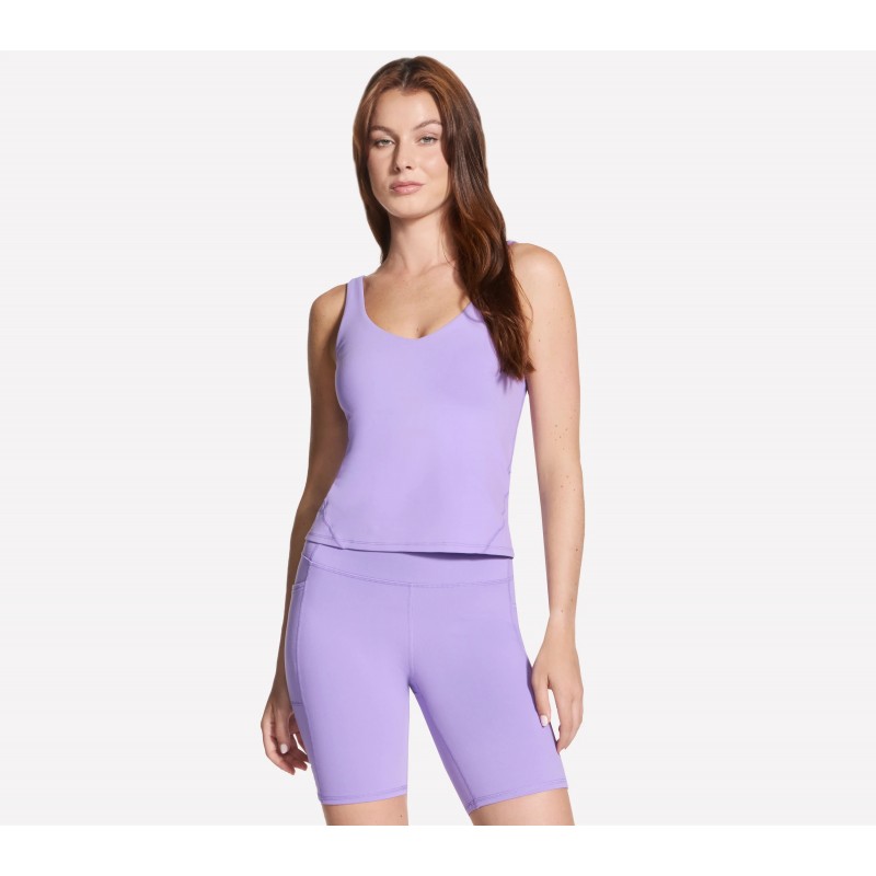 Top ze stanikiem Skechers GO WALK Evolution Tank fioletowy -