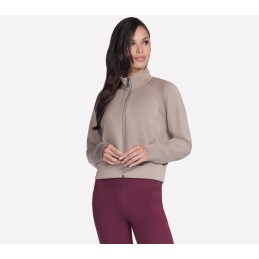 Bluza damska Skechers SKECHLUXE Elevate Jacket beżowa - JA278