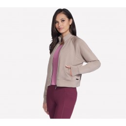 Bluza damska Skechers SKECHLUXE Elevate Jacket beżowa - JA278