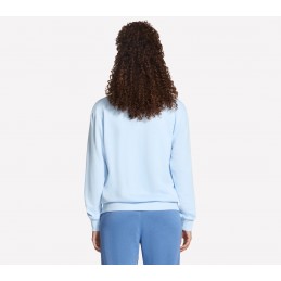 Bluza damska Skechers Signature Crew niebieska - LT273 SWBL