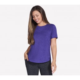 Koszulka damska Skechers GO DRI SWIFT Tee fioletowa - TS104 NVPR