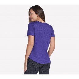 Koszulka damska Skechers GO DRI SWIFT Tee fioletowa - TS104 NVPR
