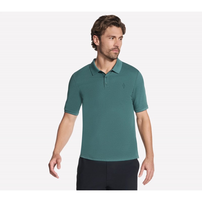 Koszulka męska Skechers Off Duty Polo zielona - TP214 STOL