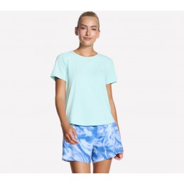 Koszulka damska Skechers Stride Performance Tee miętowa - TP162