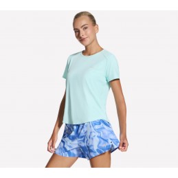 Koszulka damska Skechers Stride Performance Tee miętowa - TP162