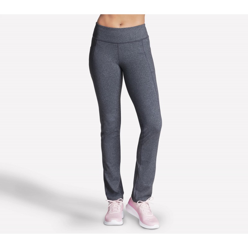 Spodnie damskie Skechers GO WALK OG Pant Petite Length szare -