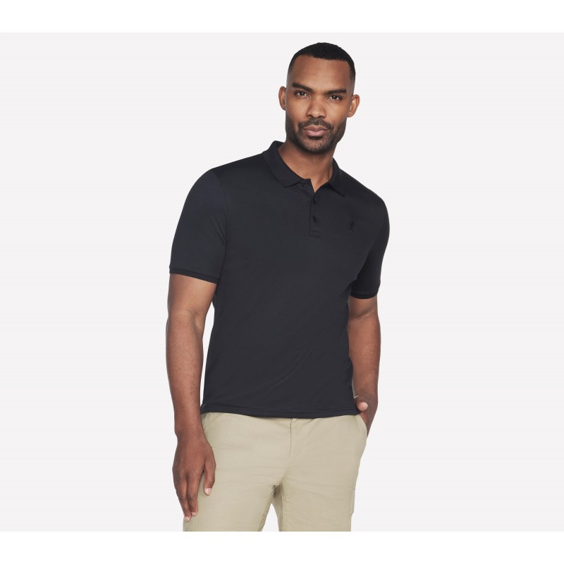 Koszulka męska Skechers Off Duty Polo czarna - TP214 BLK