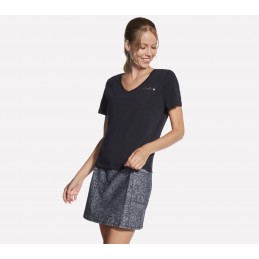 Koszulka damska Skechers Signature V czarna - TP167 BLK