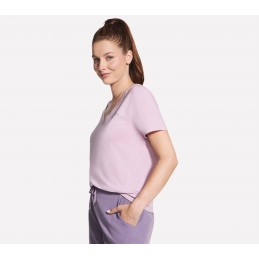 Koszulka damska Skechers Signature V jasnoróżowa - TP167 MVPR