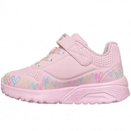 Buty dziecięce Skechers Uno Lite-Heart Craze różowe - 314091N