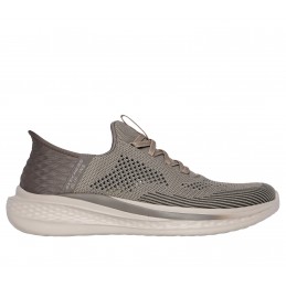 Buty męskie Skechers Slip-ins Relaxed Fit: Slade - Quinto khaki