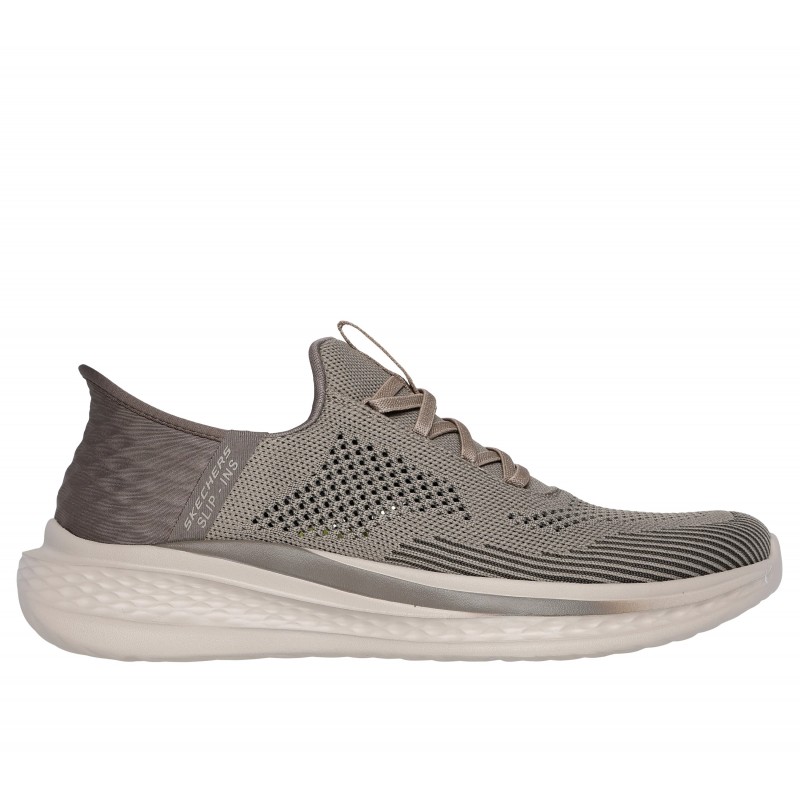 Buty męskie Skechers Slip-ins Relaxed Fit: Slade - Quinto khaki