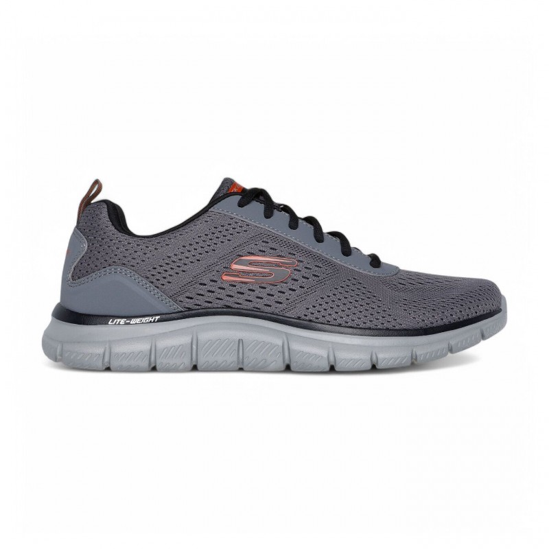 Buty męskie Skechers Track - Leshur szare - 232758 CCOR