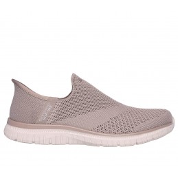 Buty damskie Skechers Slip-ins: Virtue - Sleek szarobrązowe -
