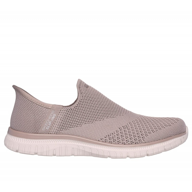 Buty damskie Skechers Slip-ins: Virtue - Sleek szarobrązowe -