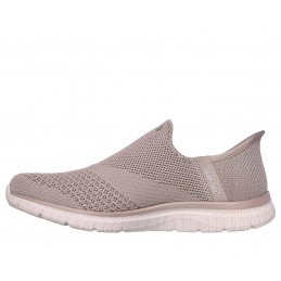 Buty damskie Skechers Slip-ins: Virtue - Sleek szarobrązowe -
