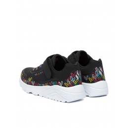 Buty młodzieżowe Skechers UNO Lite - Heart Craze czarne -