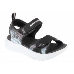 Sandały młodzieżowe Skechers Microspec-Splash - 407034L BKSL