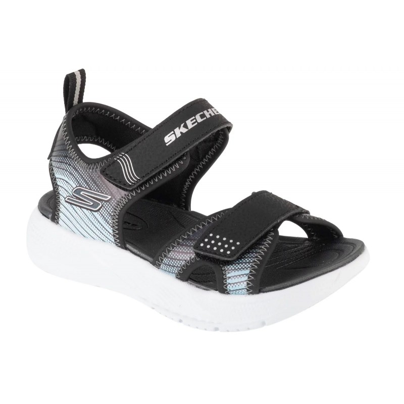 Sandały młodzieżowe Skechers Microspec-Splash - 407034L BKSL