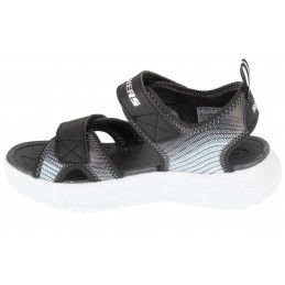 Sandały młodzieżowe Skechers Microspec-Splash - 407034L BKSL
